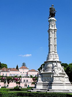 Albuquerque Monument on Afonso de Albuquerque Square in Lisbon (1902)