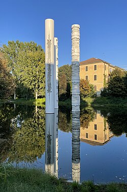 Arnaldo Pomodoro, Triade, 1979, Horti Borromaici