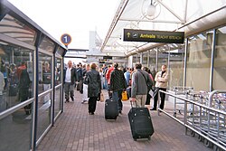 Outside the airport