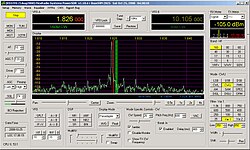 PC spectrum display of a modern software-defined shortwave receiver