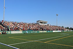 The USL has seen success organizing leagues both professional and amateur, with many amateur clubs (Vermont Green FC pictured) drawing in thousands of fans.