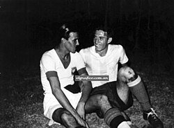 Cardeal (left) and Celestino Martínez during the 1937 match
