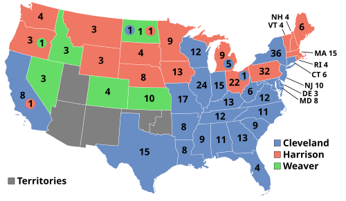 Results of the 1892 election