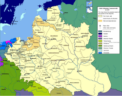 The Polish-Lithuanian Commonwealth at its greatest extent