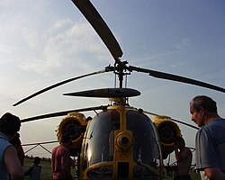 Airfoil profile of a Kamov Ka-26 helicopter's lower rotor blade