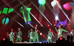 B.A.P performing at the 2013 K-POP World Festival