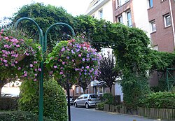 An urban green corridor in Lille.
