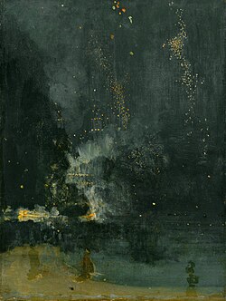 James McNeill Whistler, Nocturne in Black and Gold: The Falling Rocket (1874),[5][6] Detroit Institute of Arts
