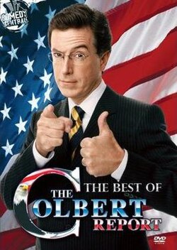 The cover of The Best of The Colbert Report.