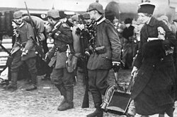 German troops being mobilized, 1914