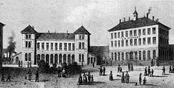 First Ulm station from 1850 and post office in 1855