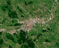 Satellite image of Cluj-Napoca