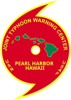 The logo of the Joint Typhoon Warning Center (JTWC)