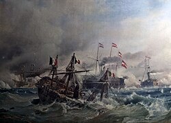 Austrian victory at the naval Battle of Lissa