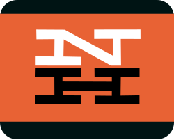 NH logo created by Herbert Matter during the McGinnis era (1954–1956)