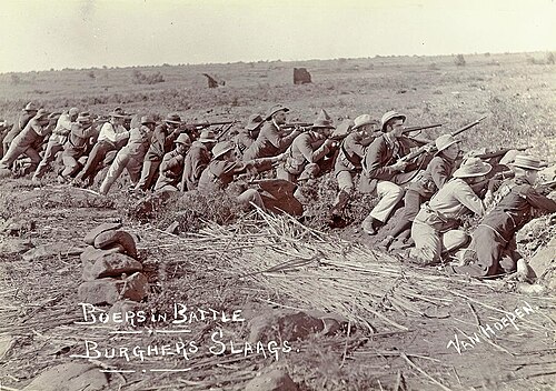 Boers in Battle (Burghers Slaags), c.1899-1902