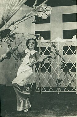 Carmen Miranda in Alô, Alô Carnaval (1936). The Brazilian actress gained visibility overseas.