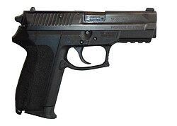 SP 2022, the present standard issued sidearm of French police officers