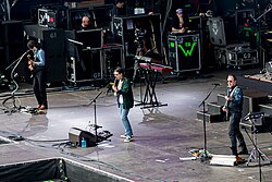 Weezer performing at Rock am Park in June 2022