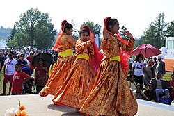 Nepalese dancers at Edmonton Heritage Festival, in Alberta, Canada, an example of the cultural diversity of a city