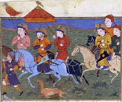 Hulegu leading his army
