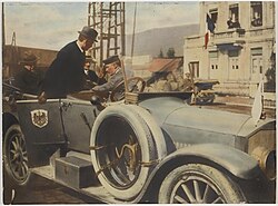 The arrival of the German armistice delegates, 1918