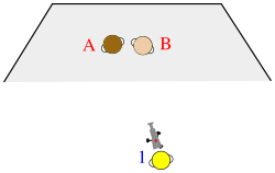 Diagram showing a single-camera setup