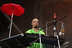 Keyboardist Alf Ator at Rockharz 2014