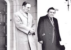 Juan Perón and future Economy Minister José Ber Gelbard