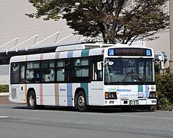 A Nishitetsu public bus in Fukuoka, Japan