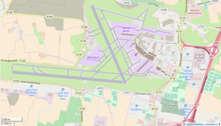 Map of Dublin Airport (before the construction of runway 10L/28R)