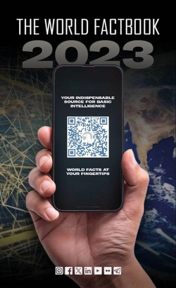 Cover of the US government print edition of The World Factbook (2023 edition)