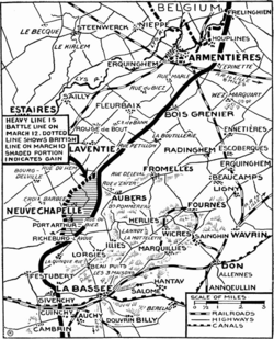 Positions following the battle, New York Times, May 1915