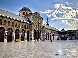 The Umayyad Mosque in Damascus, built in 715, is one of the oldest, largest and best preserved mosques in the world.