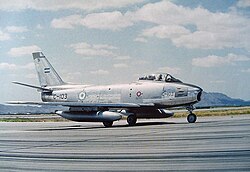 Arrival of F-86 in September 1960, "Operation SABRE"