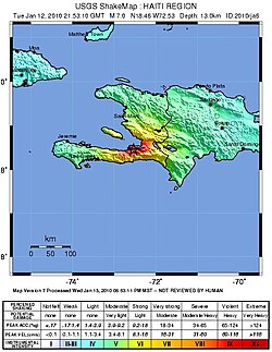 USGS intensity map