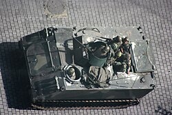 A Lebanese M113 APC in Beirut, during the unrest of May 9, 2008.