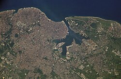 Satellite view of Havana in October 2005