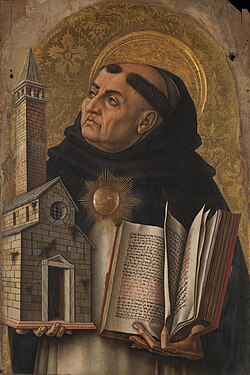 During the 13th century, Saint Thomas Aquinas sought to reconcile Aristotelian philosophy with Augustinian theology, employing both reason and faith in the study of metaphysics, moral philosophy, and religion. While Aquinas accepted the existence of God on faith, he offered five proofs of God's existence to support such a belief.