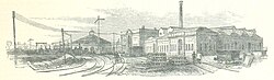 Stratford Works pictured in 1851