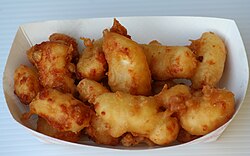 Deep-fried cheese curds