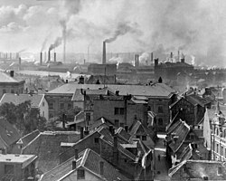 The Krupp works in Essen, 1890