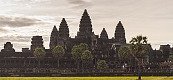 Angkor Wat temple in Cambodia, the largest Hindu temple in the world