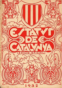 The first Statute of Catalonia, 1932