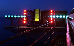 Fresnel lens optical landing system aboard USS Dwight D. Eisenhower