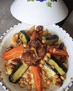 Couscous, the national dish of Algeria