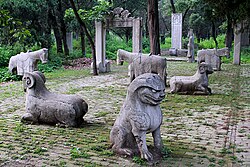 Tomb of the 64th generation senior descendant of Confucius, Kong Shangxian. Many generations of the senior-branch direct descendants of Confucius ruled the Qufu area as its feudal rulers