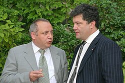 Poroshenko attending a U.S. Independence Day celebration at the U.S. Embassy in Kyiv, 6 July 2005