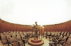 Inside a planetarium projection hall.(Belgrade Planetarium, Serbia)