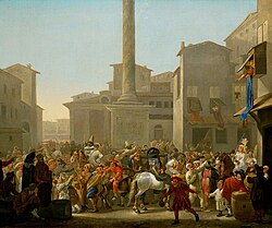 Carnival in Rome, c. 1650, by Johannes Lingelbach